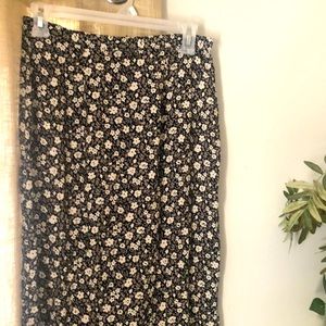 Vintage floral maxi-skirt